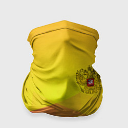 Бандана Желтая геометрия - спорт Россия с гербом