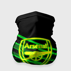 Бандана-труба Arsenal geometry line green, цвет: 3D-принт