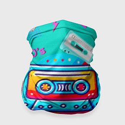 Бандана Кассеты и надпись 90s