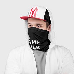 Бандана-труба Game over white logo, цвет: 3D-принт — фото 2
