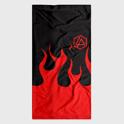 Бандана-труба Linkin park logo fire, цвет: 3D-принт — фото 2