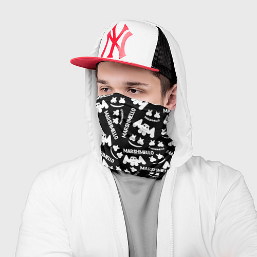 Бандана Marshmello pattern music / 3D-принт – фото 2
