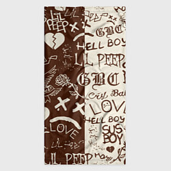 Бандана-труба Lil peep retro pattern, цвет: 3D-принт — фото 2