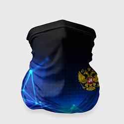 Бандана-труба Герб РФ абстракция текстура, цвет: 3D-принт