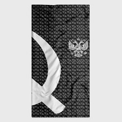 Бандана-труба Герб РФ паттерн стиль ссср, цвет: 3D-принт — фото 2