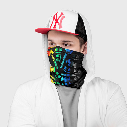 Бандана Marshmello neon color / 3D-принт – фото 2