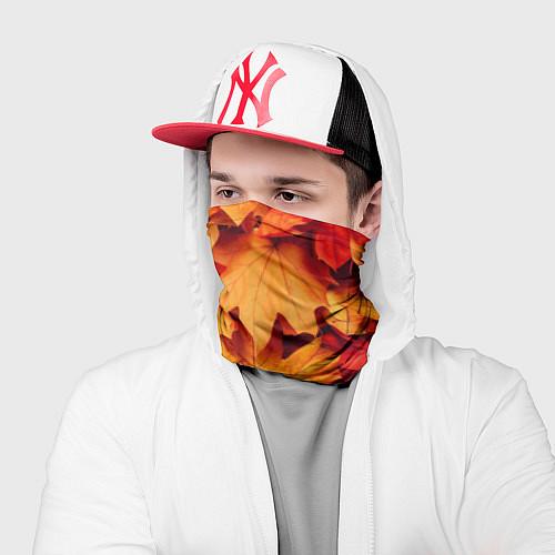 Бандана Осенние кленовые листья / 3D-принт – фото 2