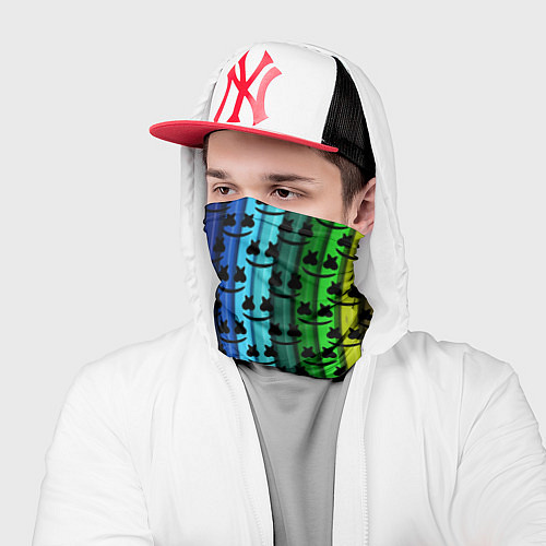 Бандана Marshmello gradient / 3D-принт – фото 2