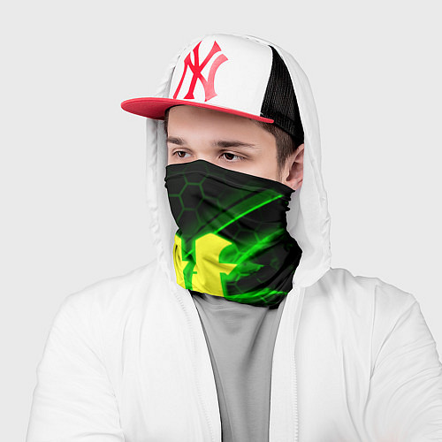 Бандана Starcraft 2 кислотные соты линии / 3D-принт – фото 2