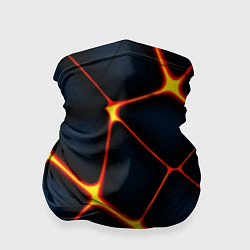 Бандана-труба Каменный разлом с лавой, цвет: 3D-принт