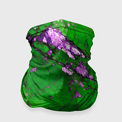 Бандана-труба A purple mineral in a green stone, цвет: 3D-принт