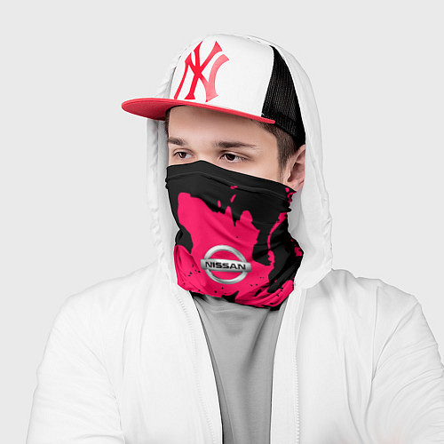Бандана Nissan fire pink / 3D-принт – фото 2