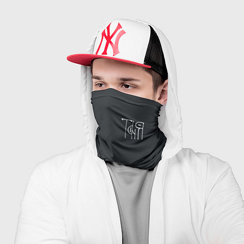 Бандана Таня вязью - белая надпись / 3D-принт – фото 2