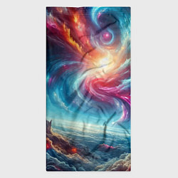 Бандана-труба Fantastic neon space landscape - ai art fantasy, цвет: 3D-принт — фото 2