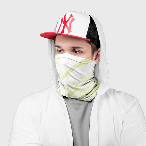 Бандана The color is white and yellow / 3D-принт – фото 2