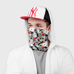 Бандана-труба Карты и фишки, цвет: 3D-принт — фото 2