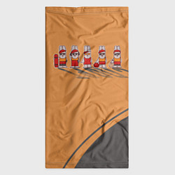 Бандана-труба Пять спортивных кроликов, цвет: 3D-принт — фото 2