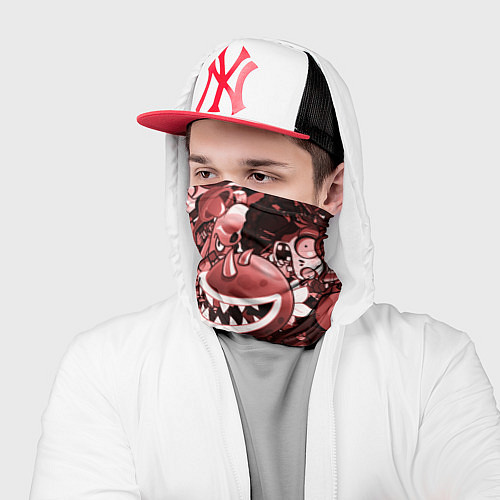 Бандана Растения против зомби в красном цвете / 3D-принт – фото 2