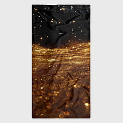 Бандана-труба Золотистые крупицы на черном, цвет: 3D-принт — фото 2