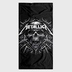 Бандана-труба Metallica - a skull with roses and thorns, цвет: 3D-принт — фото 2