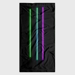 Бандана-труба Neon stripes, цвет: 3D-принт — фото 2
