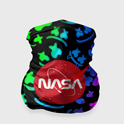 Бандана-труба Marshmello x NASA gradient, цвет: 3D-принт