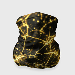 Бандана Золотистые пути на черном