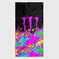 Бандана-труба Monster energy краски неоновые, цвет: 3D-принт — фото 2