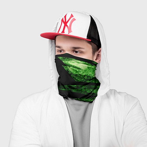 Бандана Color green black / 3D-принт – фото 2