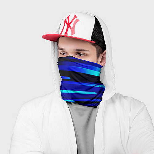 Бандана Color blue black / 3D-принт – фото 2