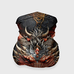 Бандана-труба Дракон в стиле ирезуми с узорами, цвет: 3D-принт