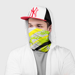 Бандана-труба Color white light green, цвет: 3D-принт — фото 2