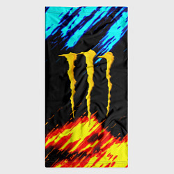 Бандана-труба Monster energy текстура огненная, цвет: 3D-принт — фото 2