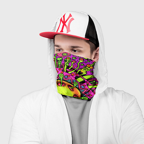 Бандана Кислотные грибы оптические / 3D-принт – фото 2