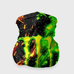 Бандана-труба Monster energy кислотный стиль, цвет: 3D-принт