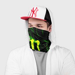 Бандана-труба Monster energy flame green, цвет: 3D-принт — фото 2