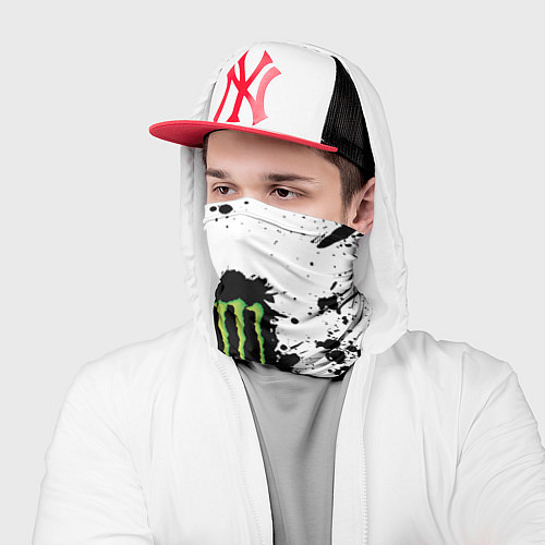 Бандана Monster energy брызги красок / 3D-принт – фото 2