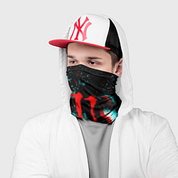 Бандана-труба Monster energy огонь глитч, цвет: 3D-принт — фото 2