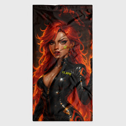 Бандана-труба Пламенная Мавуика - Genshin Impact, цвет: 3D-принт — фото 2