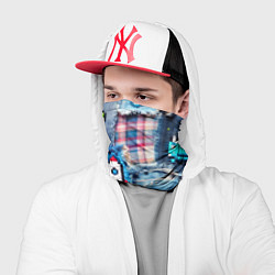 Бандана-труба Пиксельная ракета, цвет: 3D-принт — фото 2