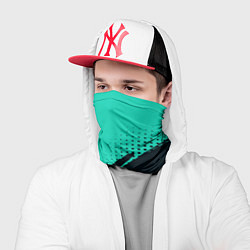 Бандана-труба Color black light blue, цвет: 3D-принт — фото 2