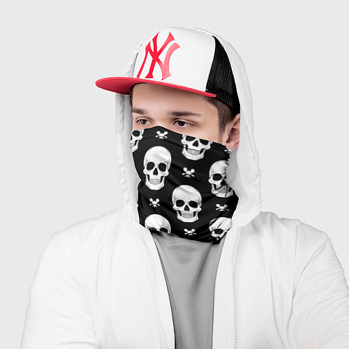 Бандана Черепной фон / 3D-принт – фото 2