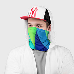 Бандана-труба Color blue green, цвет: 3D-принт — фото 2