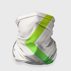 Бандана Color white line green
