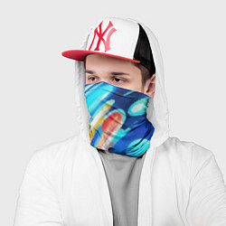 Бандана-труба Big city night lights, цвет: 3D-принт — фото 2