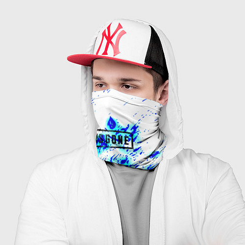 Бандана Daysgone голубые краски / 3D-принт – фото 2