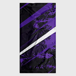 Бандана-труба Color black purple line, цвет: 3D-принт — фото 2