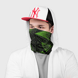 Бандана-труба Triangles with dots, цвет: 3D-принт — фото 2