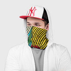 Бандана-труба Абстрактные цветные линии, цвет: 3D-принт — фото 2