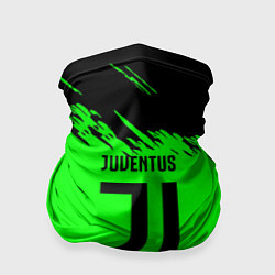 Бандана-труба Juventus черные краски, цвет: 3D-принт